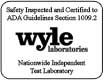 Wyle Labratories Certified ADA Compliant 